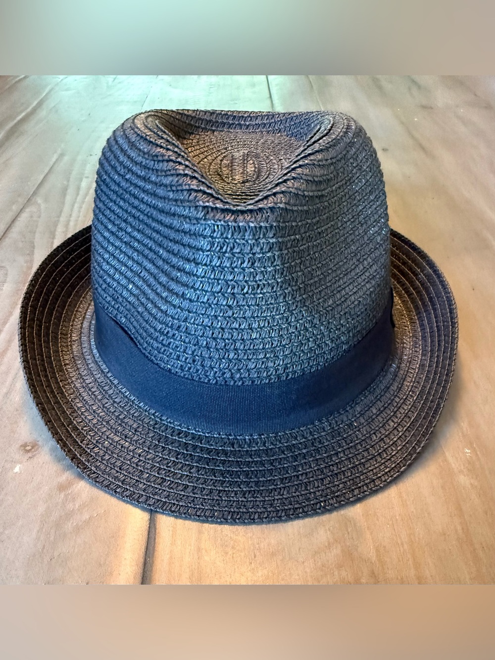 BLACK FEDORA Woven Fedora Hat